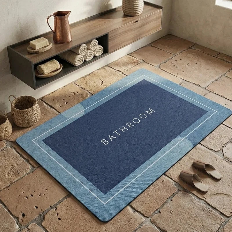 Alfombra de Baño Antideslizante Absorbente Secado Rápido 38x58cm