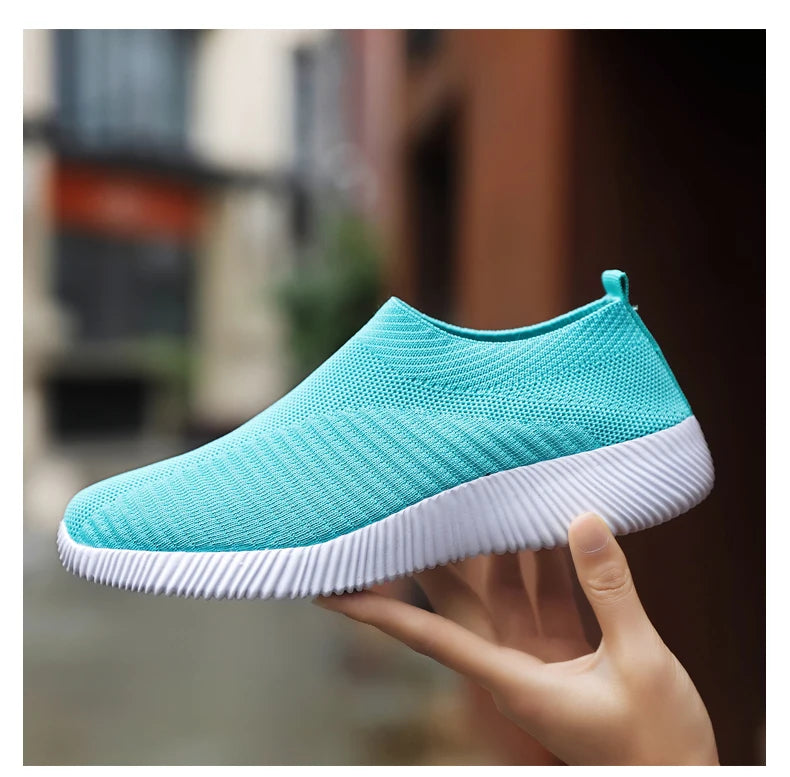 Zapatillas Slip-On de Mujer con Banda Elástica y Plantilla EVA