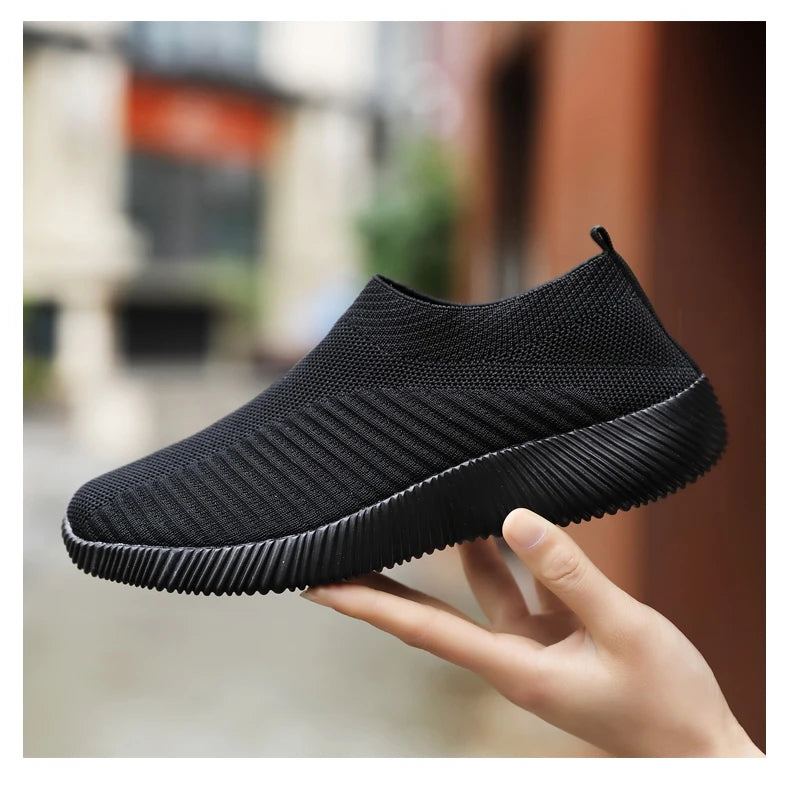 Zapatillas Slip-On de Mujer con Banda Elástica y Plantilla EVA