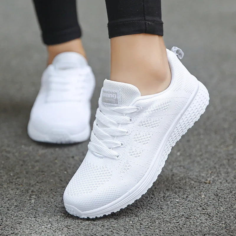 Zapatillas Deportivas de Mujer en Malla Transpirable y Liviana