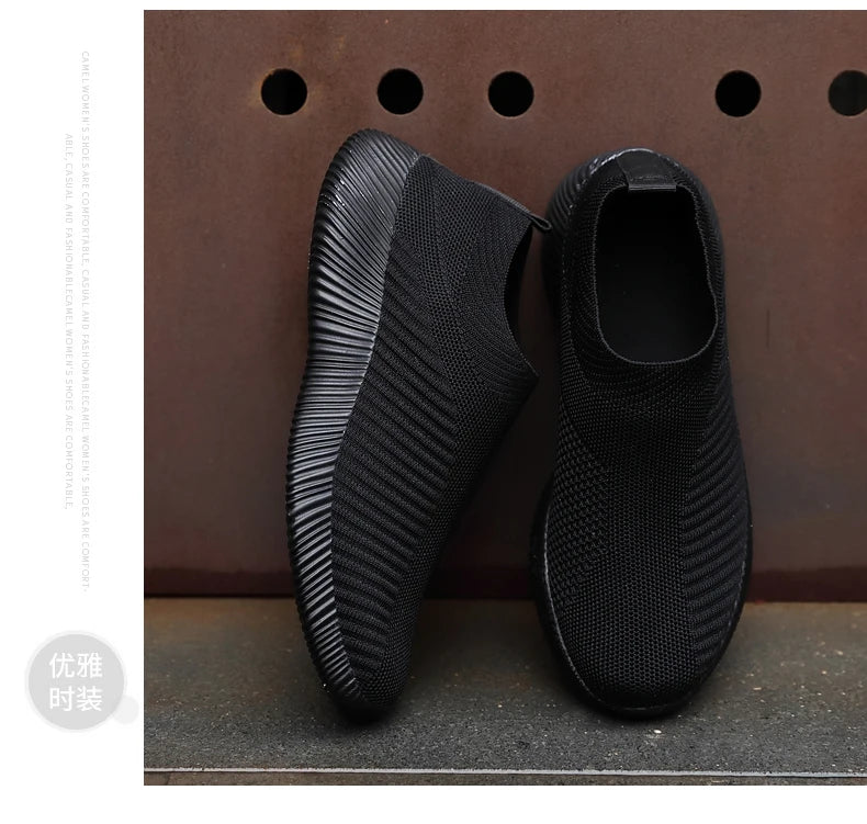 Zapatillas Slip-On de Mujer con Banda Elástica y Plantilla EVA