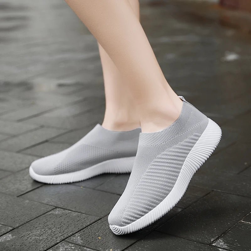 Zapatillas Slip-On de Mujer con Banda Elástica y Plantilla EVA