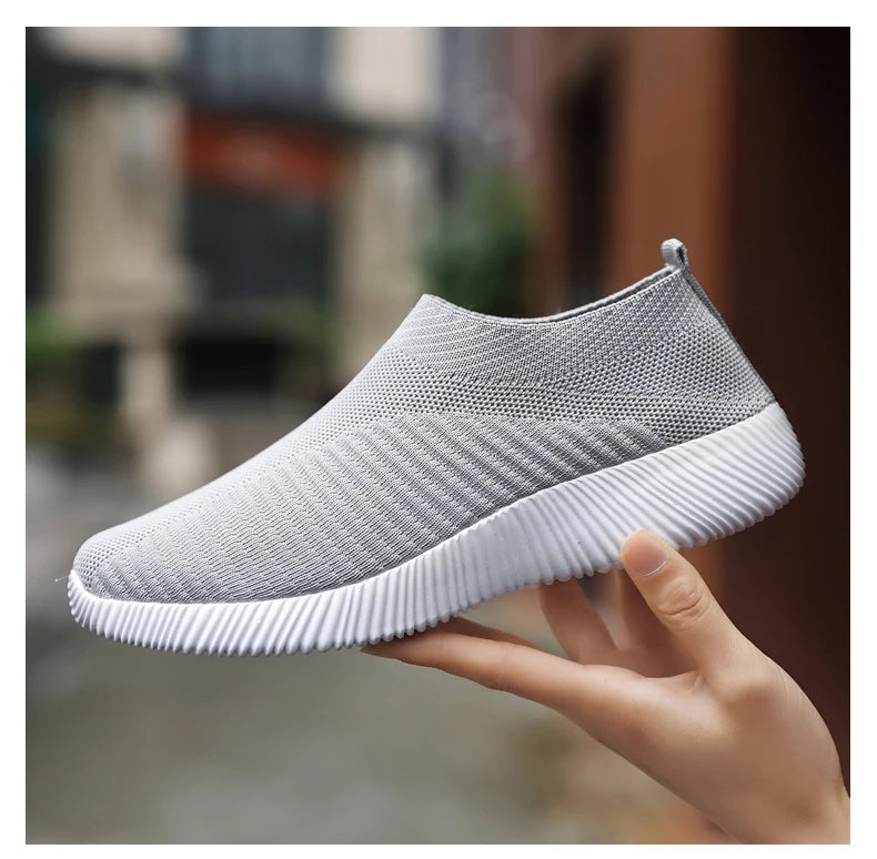 Zapatillas Slip-On de Mujer con Banda Elástica y Plantilla EVA