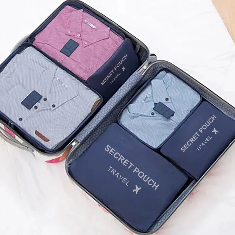 Set de 6 Organizadores de Valija para Ropa y Calzado