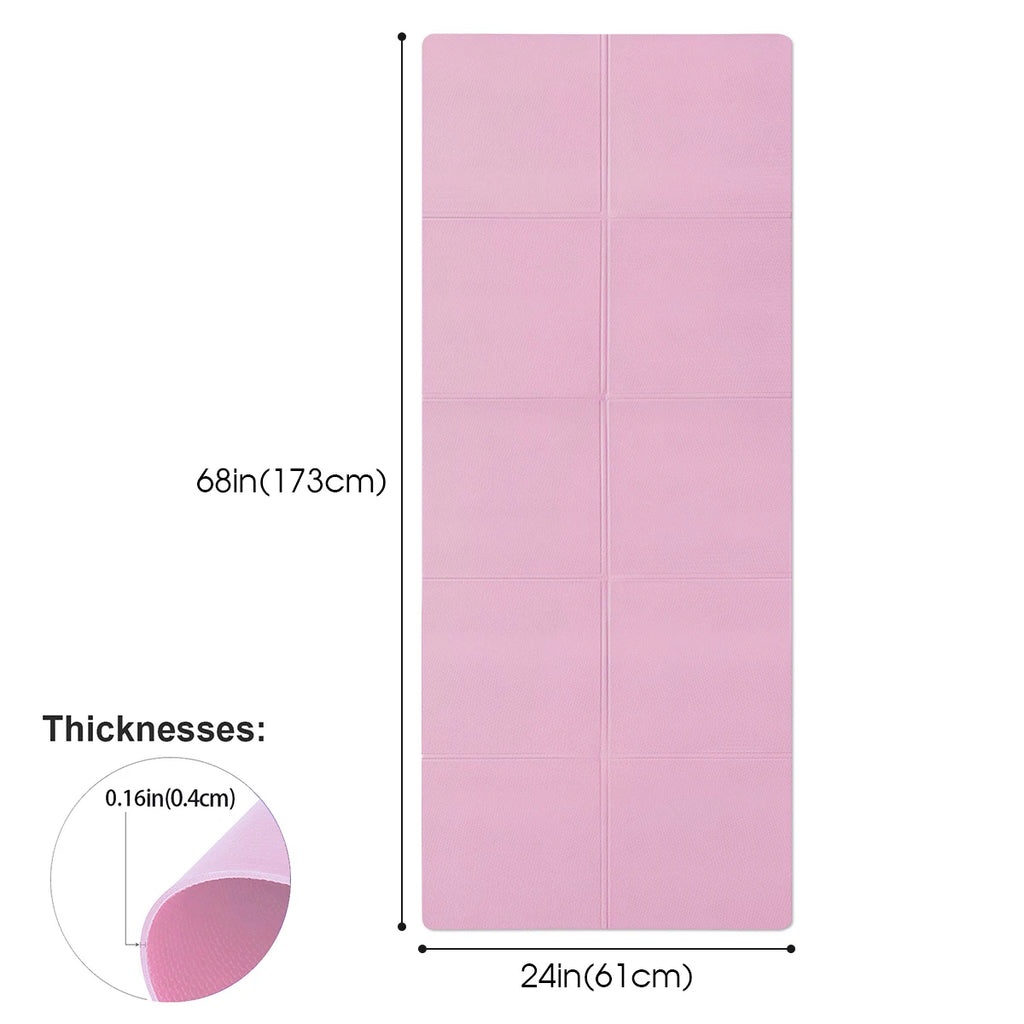 Mat de Yoga Antideslizante EVA 4mm para Fitness y Pilates
