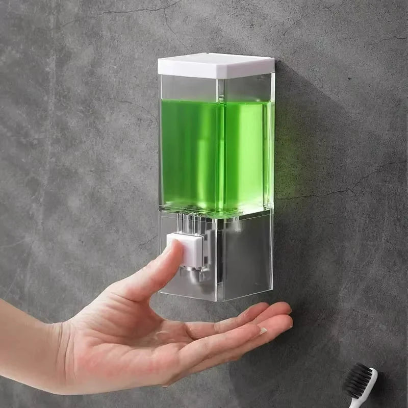 Dispenser de Jabón Líquido para Pared con Diseño Transparente