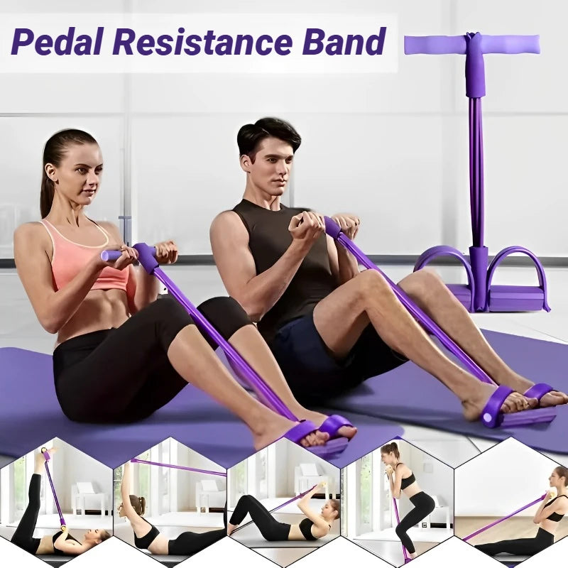 Banda Elástica con Pedal para Piernas, Brazos y Abdomen