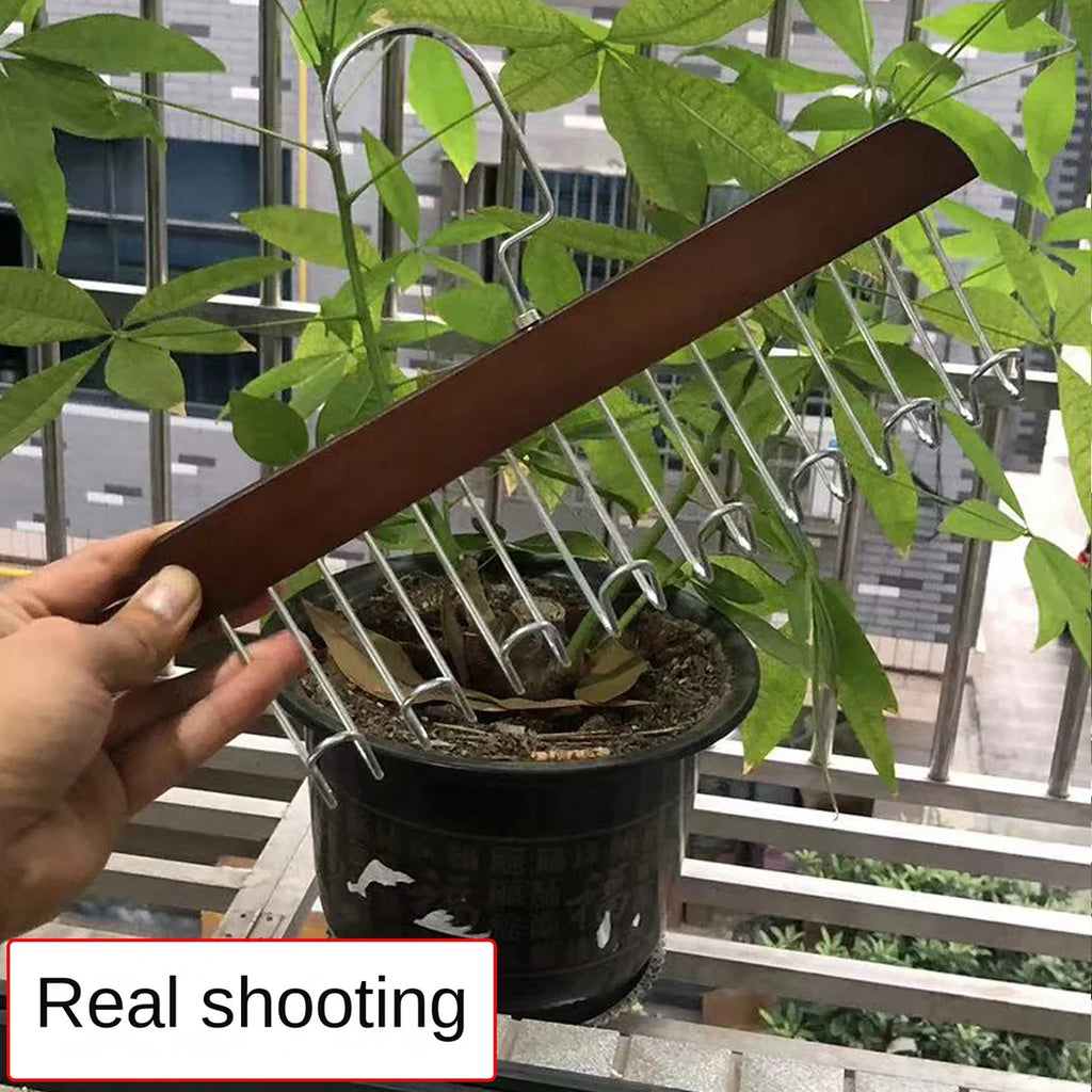Percha de Madera Multifuncional con 8 Ganchos para Corpiños y Accesorios