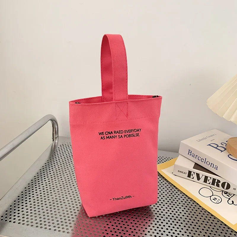 Bandolera de Lona Gran Capacidad con Diseño de Letras