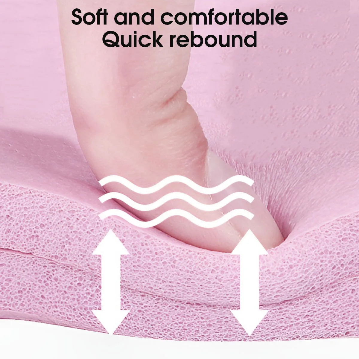 Mat de Yoga Plegable EVA Ecológico Rosa para Pilates y Fitness