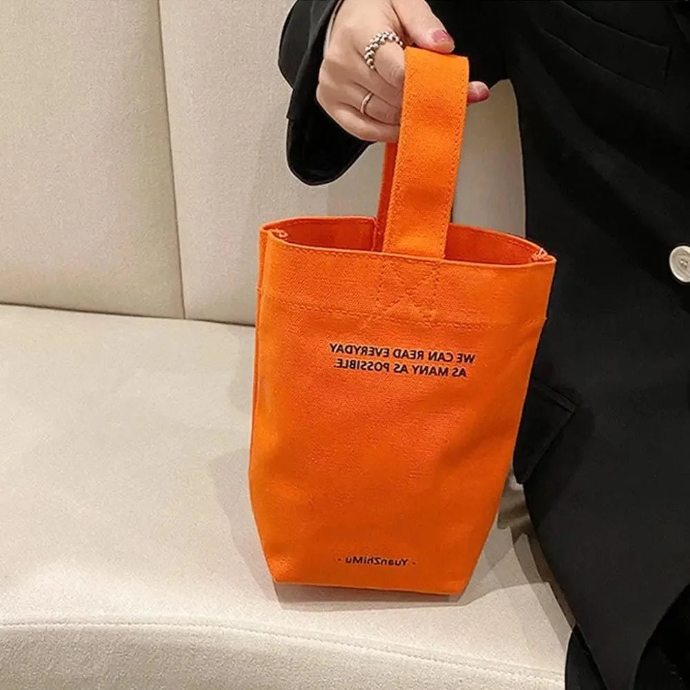 Bandolera de Lona Gran Capacidad con Diseño de Letras