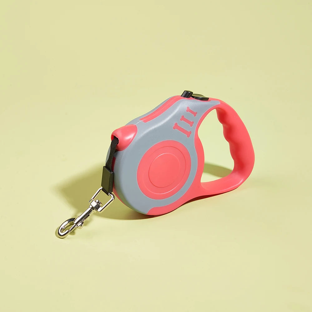 Correa Retráctil para Perros de Nylon Resistente 3 m / 5 m