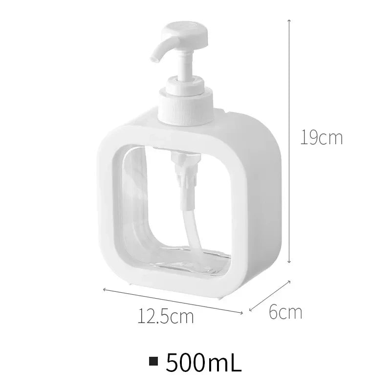 Dispensador de jabón líquido recargable con pico bombeador, 300/500 ml