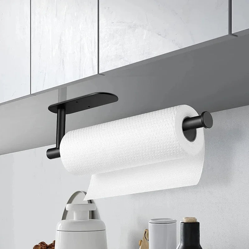 Portarrollos de Pared Autoadhesivo de Acero Inoxidable para Cocina y Baño