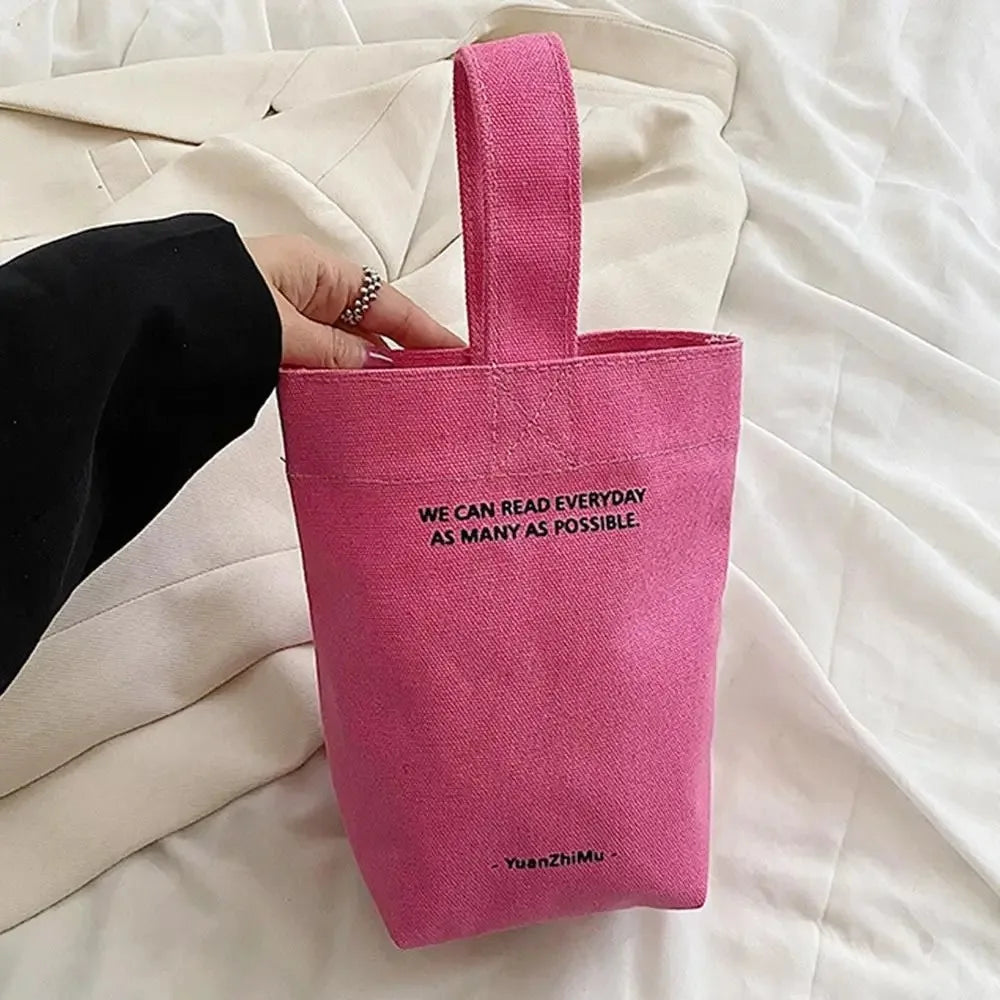 Bandolera de Lona Gran Capacidad con Diseño de Letras