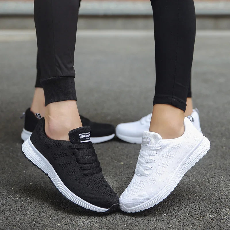 Zapatillas Deportivas de Mujer en Malla Transpirable y Liviana