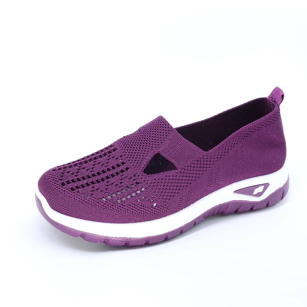 Zapatillas de Mujer Tejidas con Cierre Slip-On y Suela Antideslizante