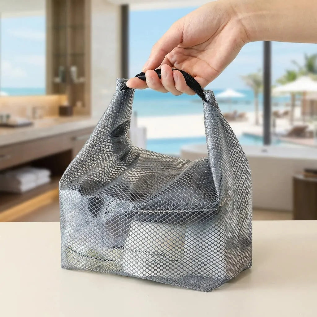 Neceser Transparente Impermeable de Gran Capacidad