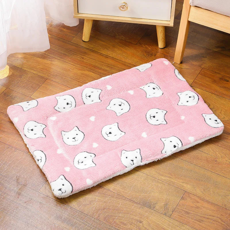 Colchoneta Acolchada Cálida y Suave para Gatos y Perros Pequeños y Medianos