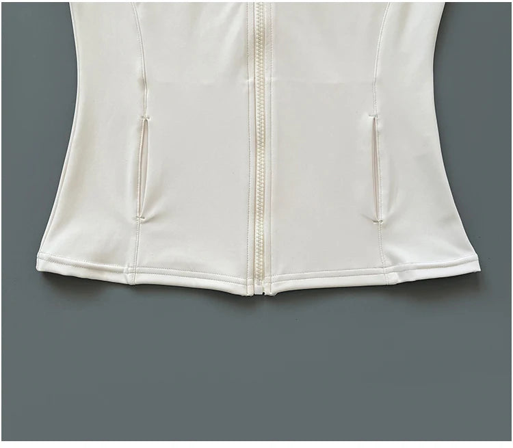 Campera Deportiva Mujer Cuello Alto Slim Fit Secado Rápido Manga Larga