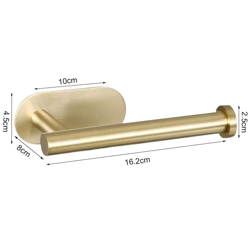 Portarrollos de Pared Autoadhesivo de Acero Inoxidable para Cocina y Baño