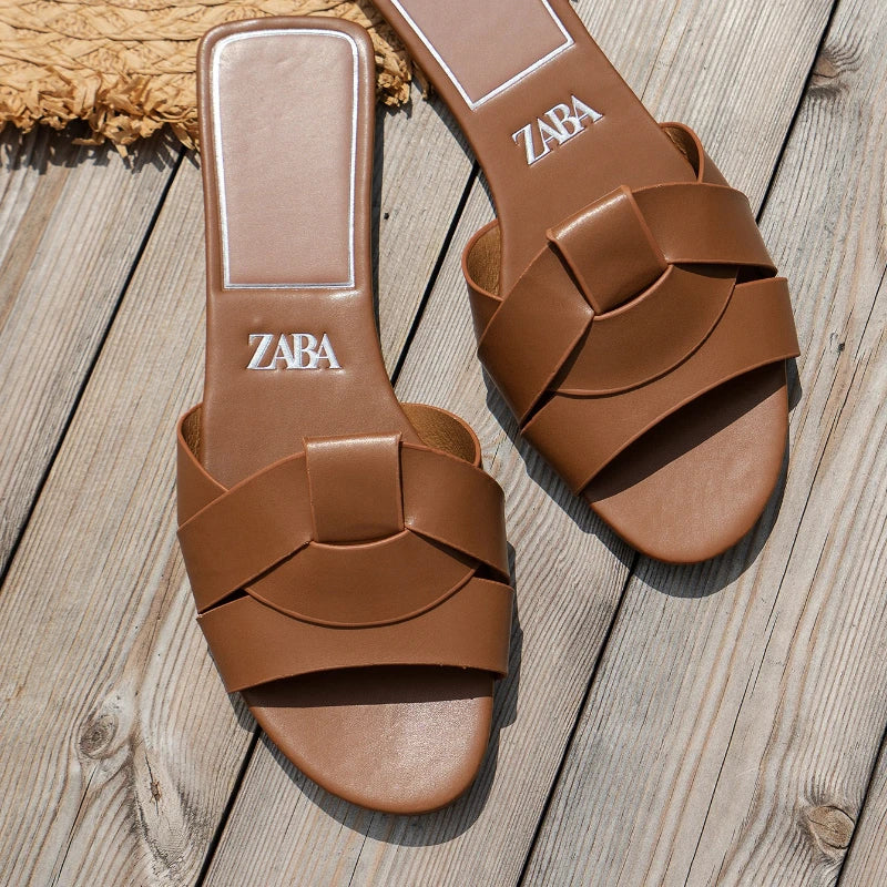 Sandalias Slide de Mujer Color Liso Verano