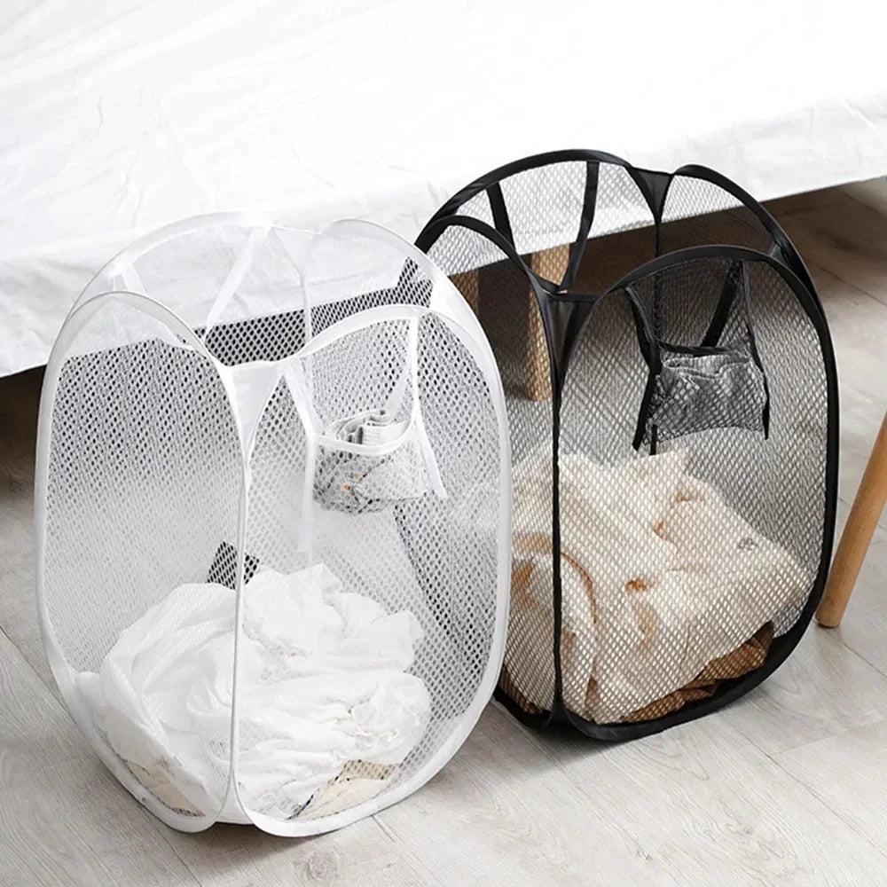 Canasto Plegable Ventilado para Ropa, Gran Capacidad