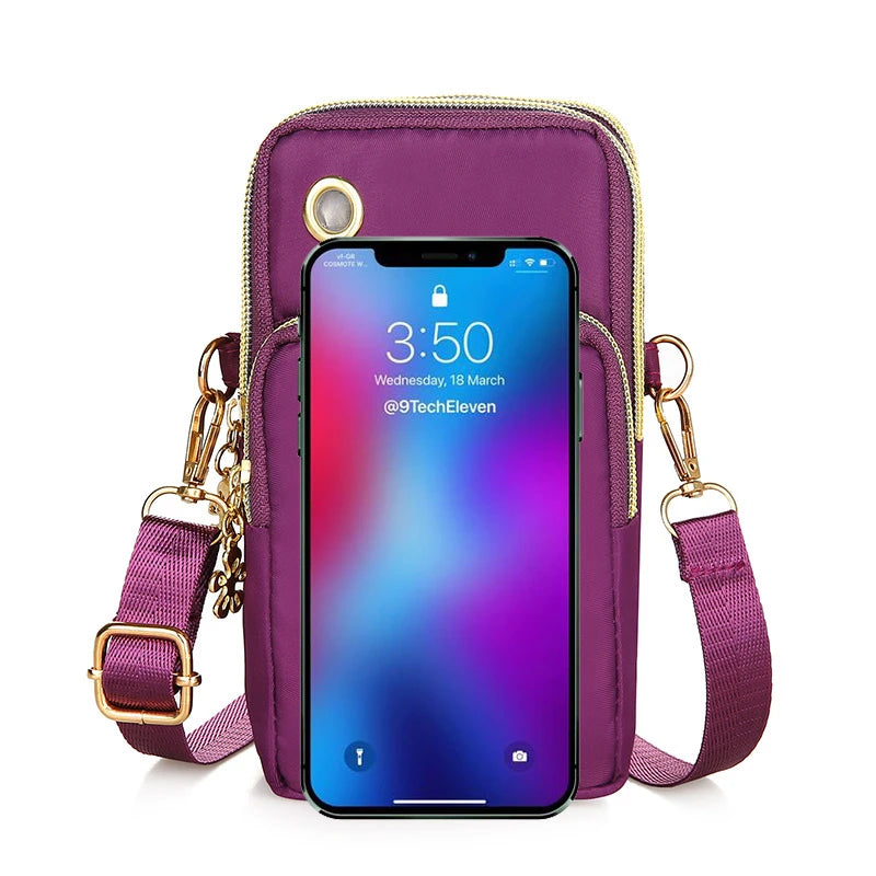 Bandolera Mini Crossbody para Celular con Bolsillo Monedero