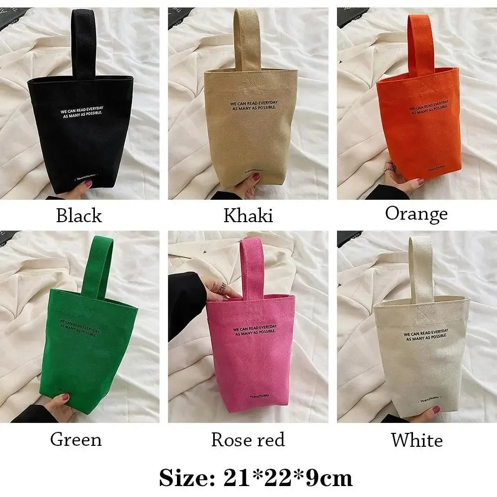 Bandolera de Lona Gran Capacidad con Diseño de Letras