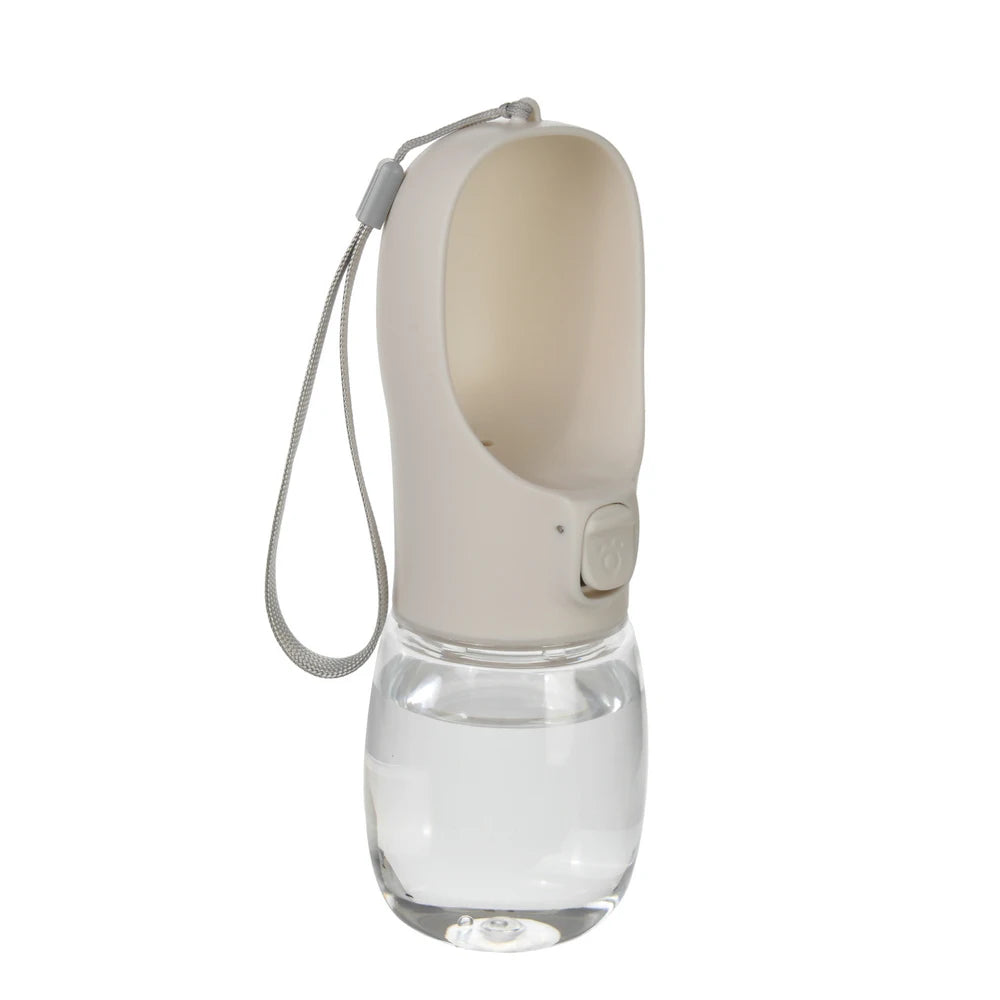 Bebedero portátil para perros y gatos con correa de transporte