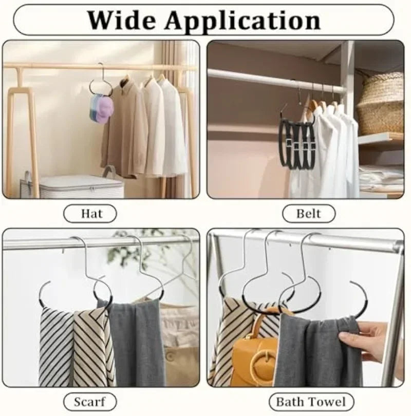 Percha Circular Multifunción para Gorras, Bufandas y Corbatas