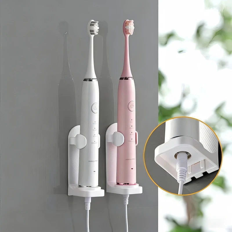 Portacepillos de Silicona Ajustable con Base Antideslizante para Pared