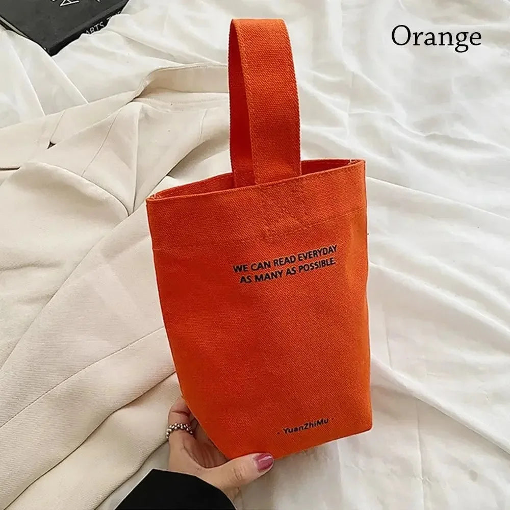 Bandolera de Lona Gran Capacidad con Diseño de Letras