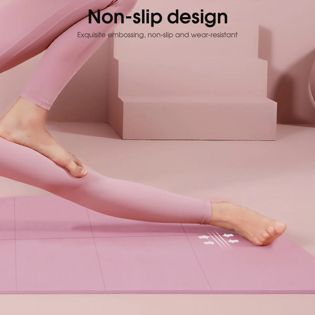 Mat de Yoga Plegable EVA Ecológico Rosa para Pilates y Fitness