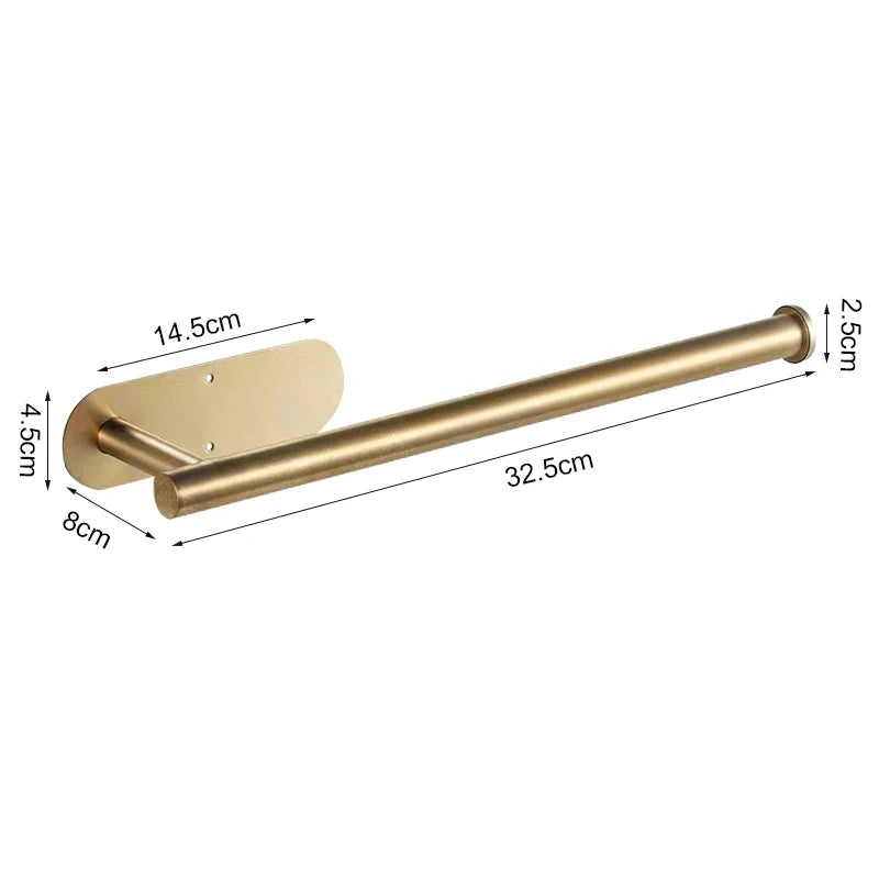 Portarrollos de Pared Autoadhesivo de Acero Inoxidable para Cocina y Baño