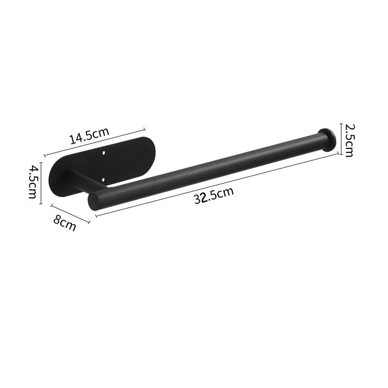 Portarrollos de Pared Autoadhesivo de Acero Inoxidable para Cocina y Baño