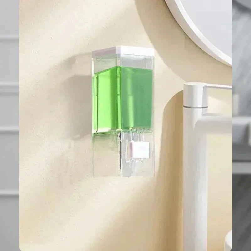 Dispenser de Jabón Líquido para Pared con Diseño Transparente