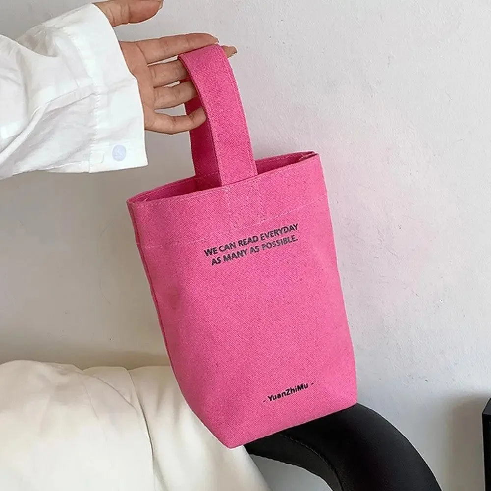 Bandolera de Lona Gran Capacidad con Diseño de Letras