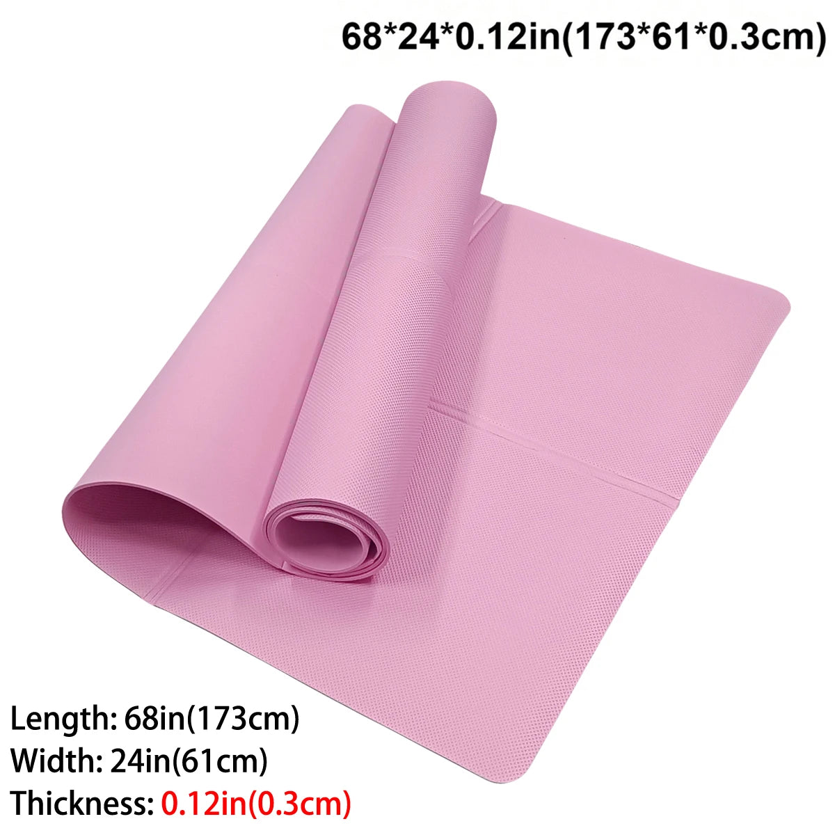 Mat de Yoga Plegable EVA Ecológico Rosa para Pilates y Fitness