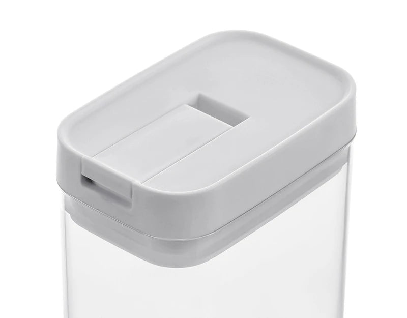 Frasco Hermético de Plástico Transparente para Pasta y Granos