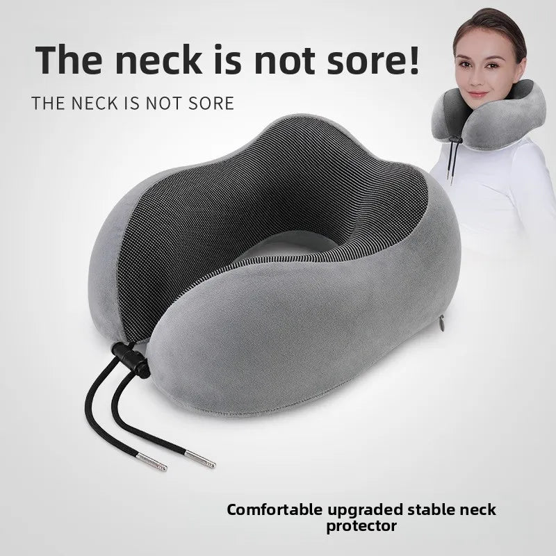 Almohada de Viaje en U de Espuma con Memoria para Cuello