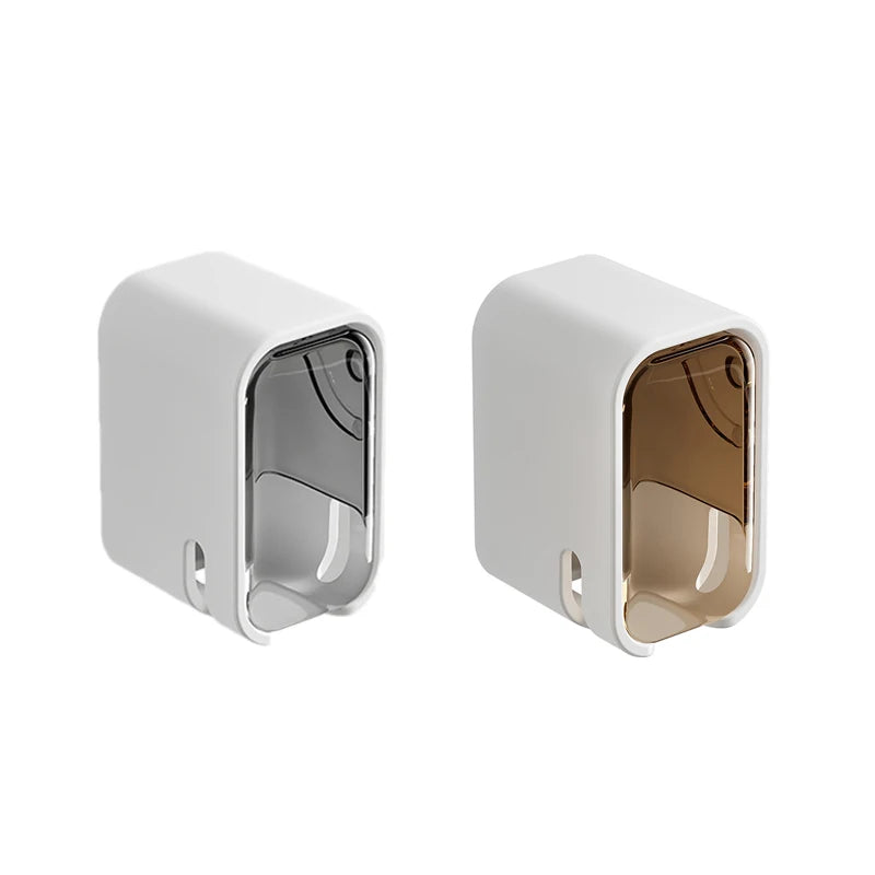 Portacepillos de Pared con Tapa Abatible Antipolvo