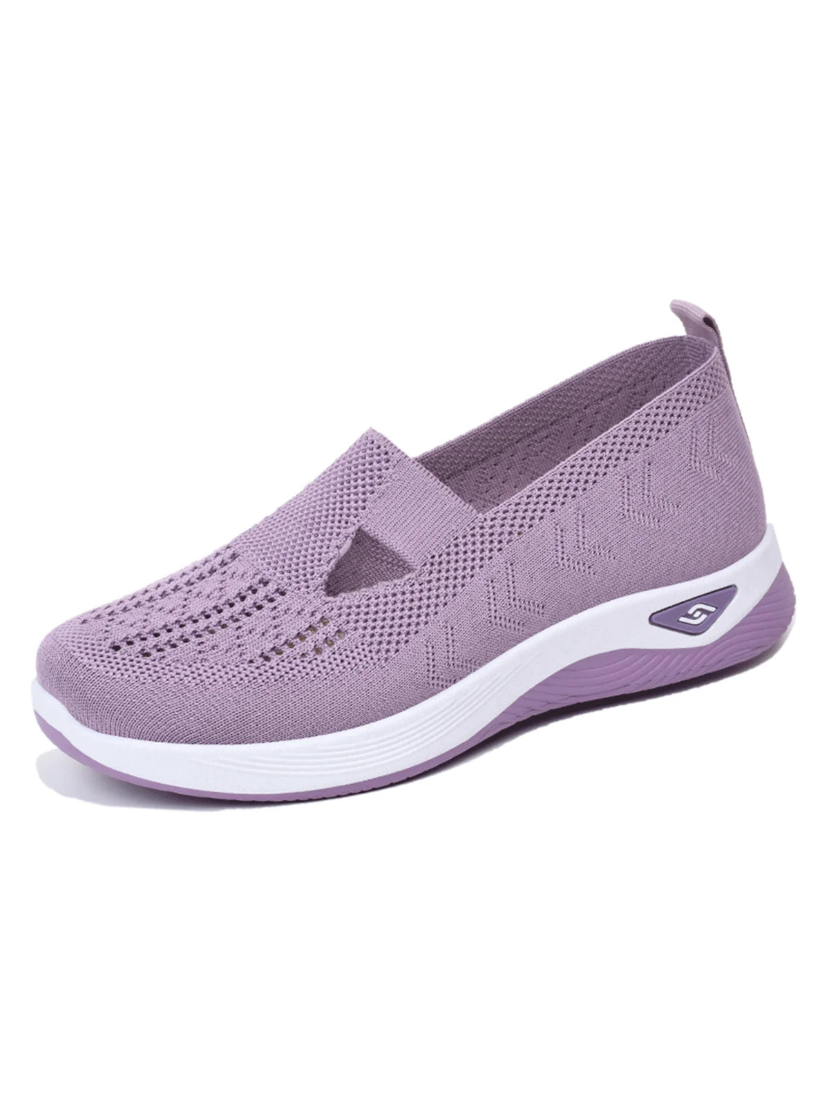 Zapatillas de mujer tejidas, livianas y transpirables