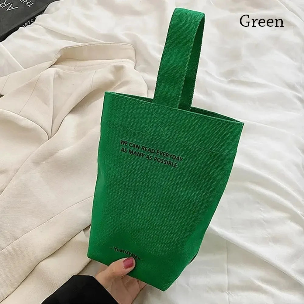 Bandolera de Lona Gran Capacidad con Diseño de Letras