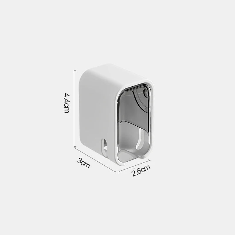 Portacepillos de Pared con Tapa Abatible Antipolvo