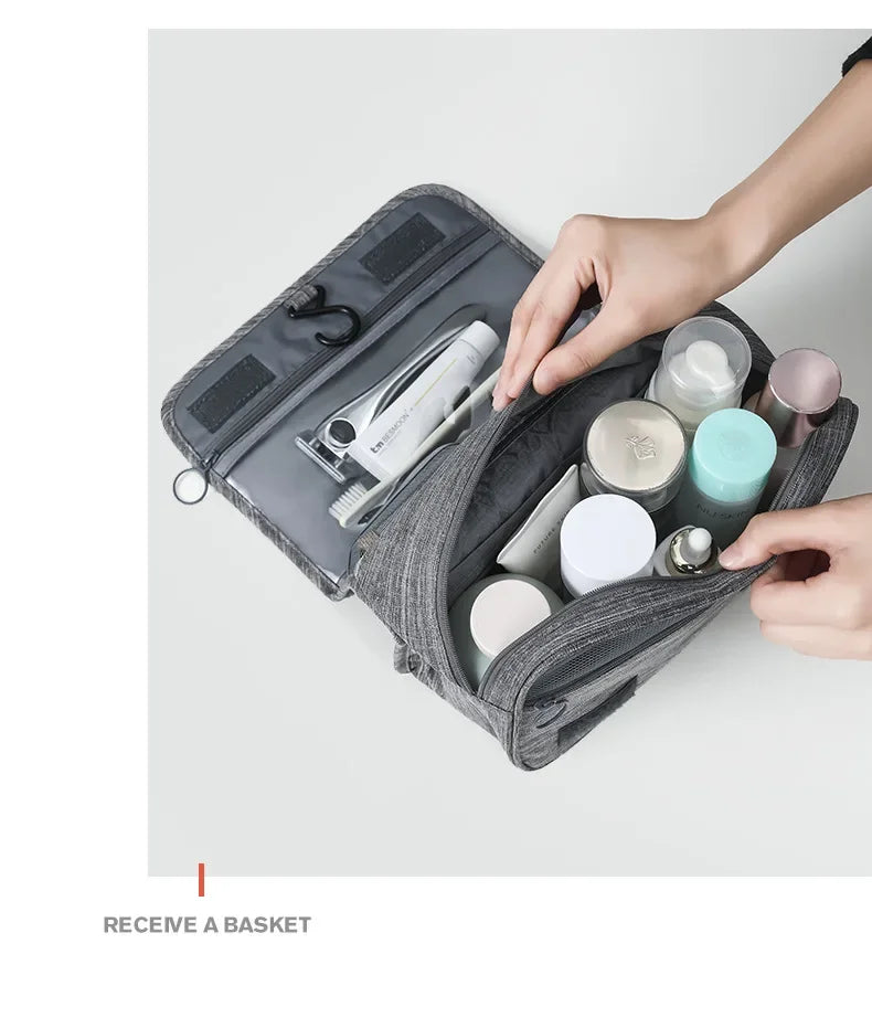 Neceser de Viaje Impermeable Oxford con Gancho para Colgar