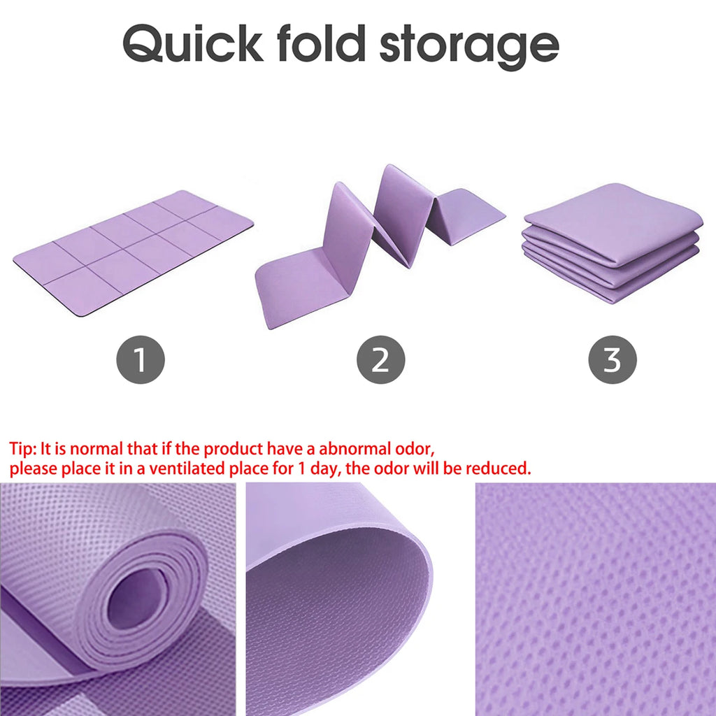 Mat de Yoga Plegable de EVA Ecológico para Pilates y Fitness