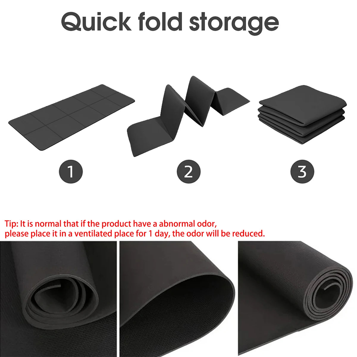 Mat de Yoga Plegable de EVA Ecológico para Pilates y Fitness